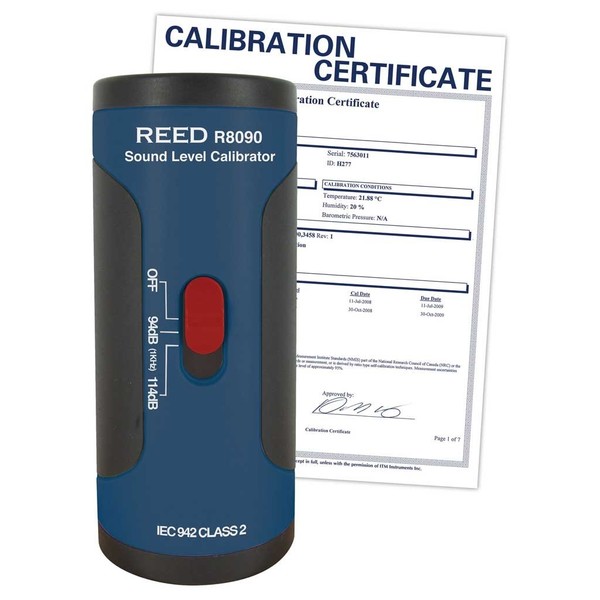 Reed Instruments R8090-NIST Sound Level Calibrator,  R8090-NIST